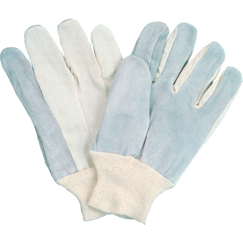 Standard-Duty Full-Index Work Gloves, Large, Split Cowhide Palm Nia-Chem Ltd.