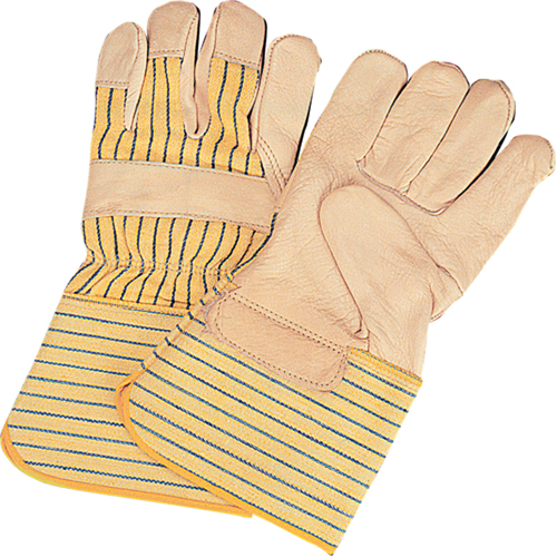Standard-Duty Dry-Palm Fitters Gloves, Large, Grain Cowhide Palm, Cotton Inner Lining Nia-Chem Ltd.