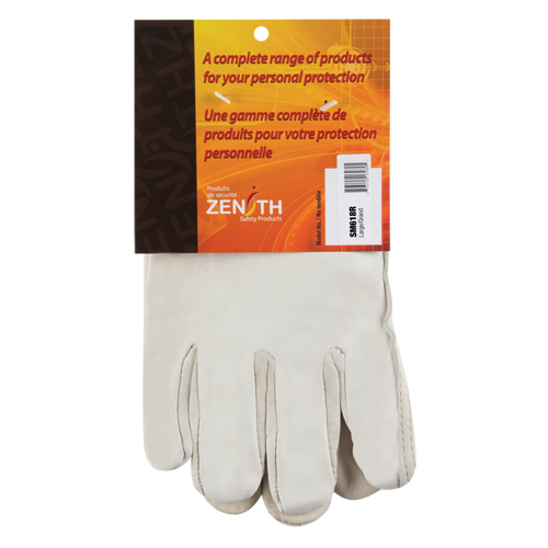 Winter-Lined Driver's Gloves, Large, Grain Cowhide Palm, Fleece Inner Lining Nia-Chem Ltd.