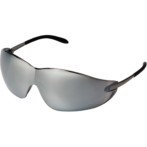 Blackjack&reg; Safety Glasses, Silver/Mirror Lens, Anti-Scratch, ANSI Z87+/Meets/Exceeds CSA Z94.3 Nia-Chem Ltd.