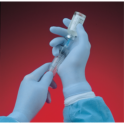 Gants N-Dex 6005PF, Moyen, Nitrile, 4 mils, Sans poudre, Bleu Nia-Chem Ltd.