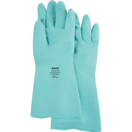 Gants &agrave; prise &agrave; motif en Z StanSolv, Taille Grand/9, 13" lo, Nitrile, 15 mils Nia-Chem Ltd.