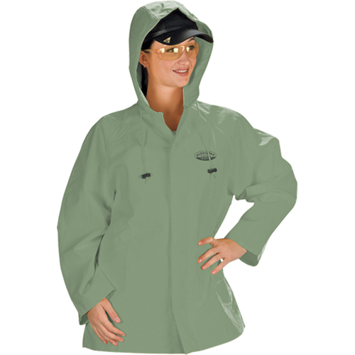 Hurricane Flame Retardant/Oil Resistant Rain Suits - Jacket, 4X-Large, Green Nia-Chem Ltd.