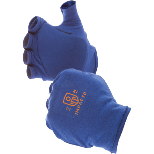 Doublures antichocs pour gants sans doigts, main droite, 6/T-petit, Paume en Synth&eacute;tique, Poignet &agrave; enfiler Nia-Chem Ltd.