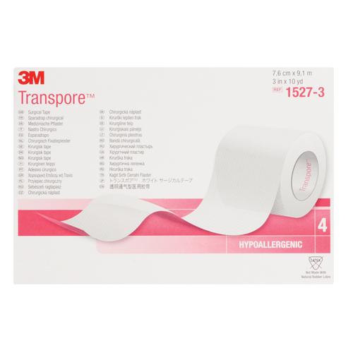 3M Transpore Surgical Tape, Class 1, 30' L x 3" W Nia-Chem Ltd.