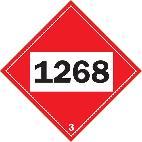 1268 Petroleum Distillates TDG Placard, Plastic Nia-Chem Ltd.