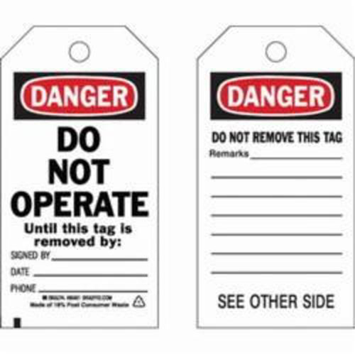 &eacute;tiquettes de s&eacute;curit&eacute; auto-plastifiantes, Polyester, 3" la x 5-3/4" h, Anglais Nia-Chem Ltd.