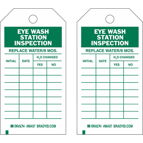&eacute;tiquettes de rapport d'inspection, Polyester, 4" la x 7" h, Anglais Nia-Chem Ltd.