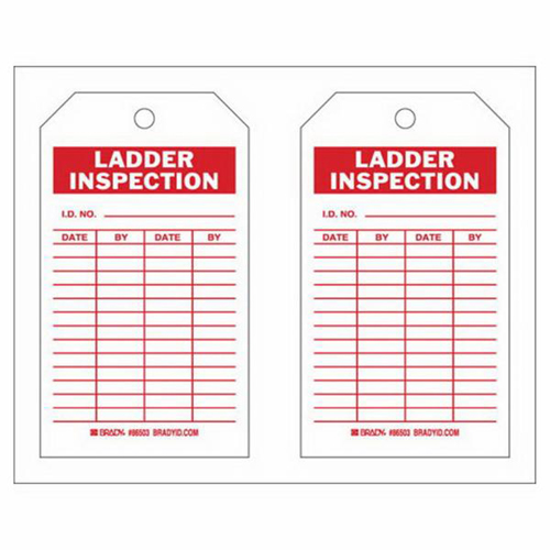 &eacute;tiquettes de rapport d'inspection, Polyester, 4" la x 7" h, Anglais Nia-Chem Ltd.