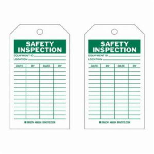 Safety Inspection Tags, Polyester, 4" W x 7" H, English Nia-Chem Ltd.