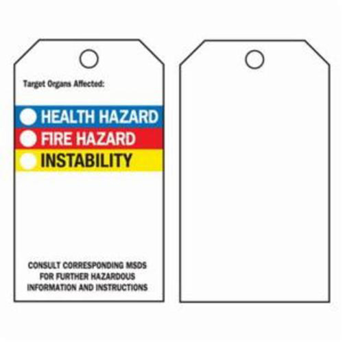&eacute;tiquettes du droit &agrave; l'information, Polyester, 3" la x 5-3/4" h, Anglais Nia-Chem Ltd.