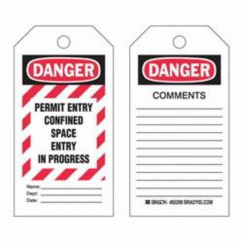 &eacute;tiquettes Confined Space, Polyester, 3" la x 5-3/4" h, Anglais Nia-Chem Ltd.