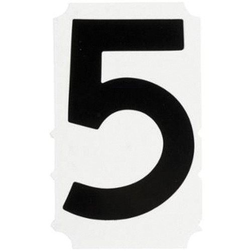 &eacute;tiquettes de lettres et chiffres gothiques individuels Quick-Align, 5, 4" h, Noir Nia-Chem Ltd.