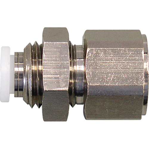 Topfit Female Threaded Bulkhead Connector Fitter, 1/4" Dia, Polymer Nia-Chem Ltd.
