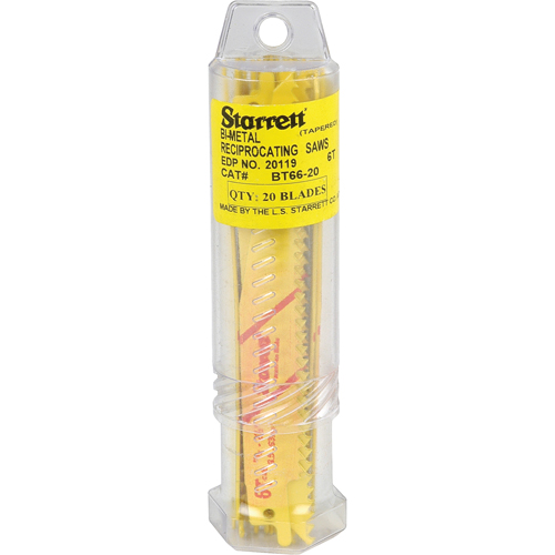 Lames droites pour scies alternatives Fastcut, Bim&eacute;tal, 6 Dents par pouce, 6" lo x 3/4" la Nia-Chem Ltd.