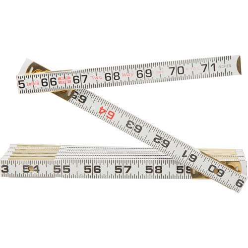 R&egrave;gle Red End Two Way, 6' lo, Bois, Graduations de 1/16" Nia-Chem Ltd.