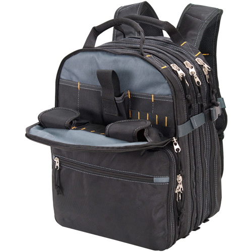 75-Pocket Tool Backpacks, 13" L x 17-1/2" W, Black, Nylon Nia-Chem Ltd.