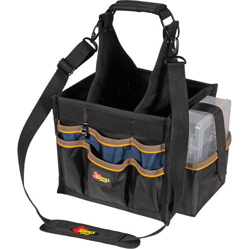 Grands porte-outils pour &eacute;lectriciens et travaux de maintenance, Polyester, 23 pochettes, Noir Nia-Chem Ltd.