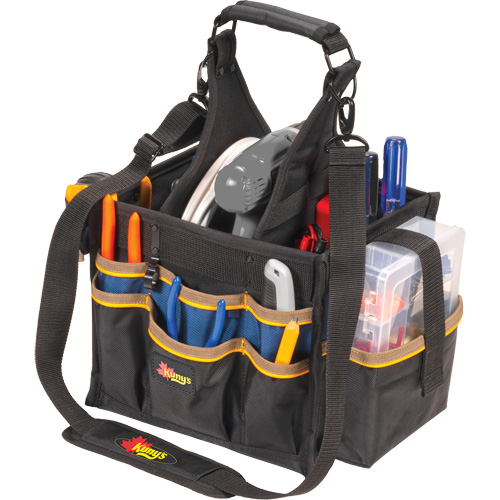Grands porte-outils pour &eacute;lectriciens et travaux de maintenance, Polyester, 23 pochettes, Noir Nia-Chem Ltd.