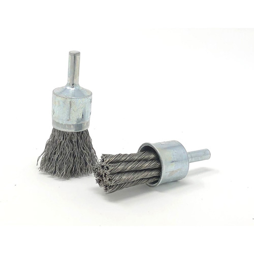 Crimped Wire End Brush, 3/4" Dia., 0.014" Wire Dia., 1/4" Shank Nia-Chem Ltd.