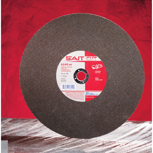 A24N Fast Grinding Wheel, 6" x 1/4", 7/8" Arbor, Aluminum Oxide, Type 27 Nia-Chem Ltd.
