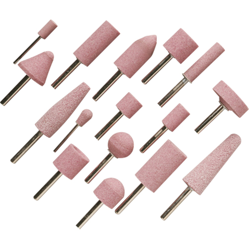 A60R Vitrified Mounted Points, A12, Aluminum Oxide, 11/16" Dia., 1-1/4" L, 60 Grit Nia-Chem Ltd.
