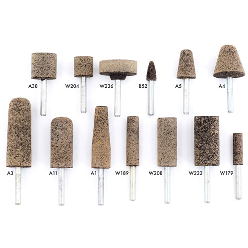 A36Q Resin Bonded Mounted Points, A11, Aluminum Oxide, 11/16" Dia., 2" L, 36 Grit Nia-Chem Ltd.