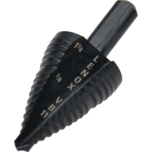 #11 Step Drill Bit, 7/8" - 1-1/8" , 1/4" Increments, High Speed Steel Nia-Chem Ltd.