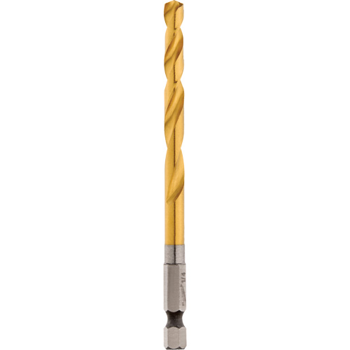 Shockwave Drill Bit, 1/4", Titanium, 2-15/32" Flute, 135° Point Nia-Chem Ltd.