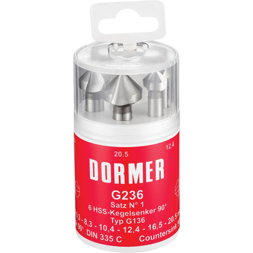 Jeu de fraises coniques 90°, 6 morcea Nia-Chem Ltd.