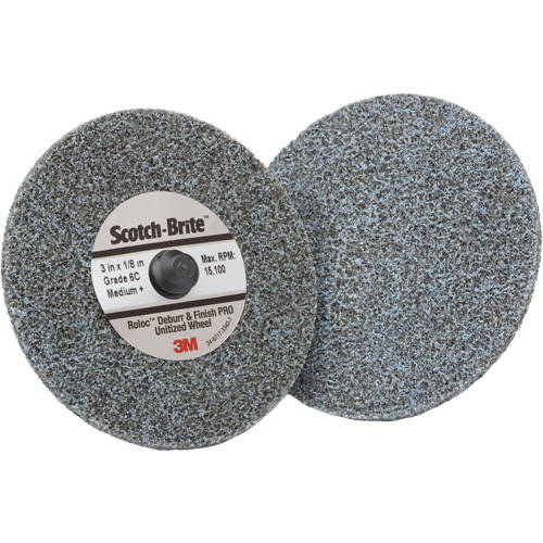 Roloc Deburr & Finish Pro TR Unitized Wheel, 2" x 1/4", Medium Grit, Ceramic Nia-Chem Ltd.