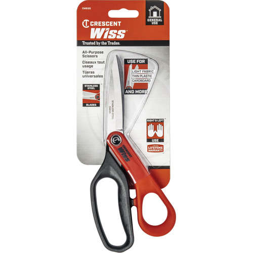 Stainless Steel All Purpose Tradesman Shears, 8-1/2", Rings Handle Nia-Chem Ltd.