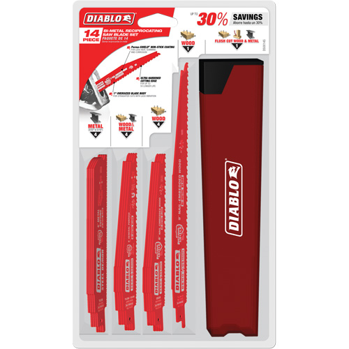 Nail-Embedded Wood & Metal Demo Reciprocating Saw Blade Set Nia-Chem Ltd.