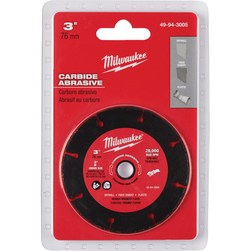 Carbide Abrasive Blade, 3" x 3/8" Arbor, Silicon Carbide, 20000 RPM Nia-Chem Ltd.
