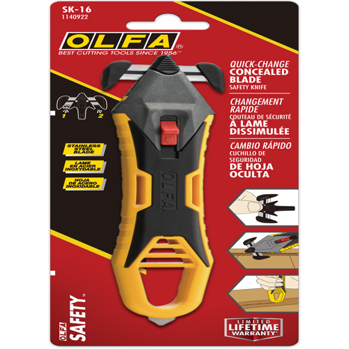 Couteau de s&eacute;curit&eacute; &agrave; lame dissimul&eacute;e Nia-Chem Ltd.