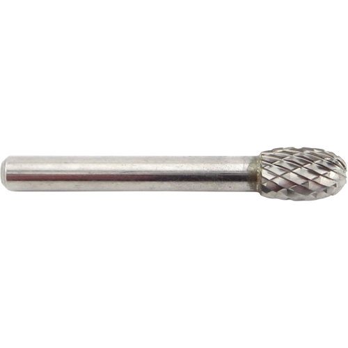 Oval Shape Carbide Shipyard Bur, SE-3, 3/8" Dia., 1/4" Shank, 5/8" Depth of Cut Nia-Chem Ltd.