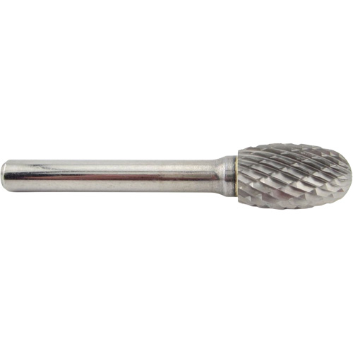 Oval Shape Carbide Shipyard Bur, SE-5, 1/2" Dia., 1/4" Shank, 7/8" Depth of Cut Nia-Chem Ltd.