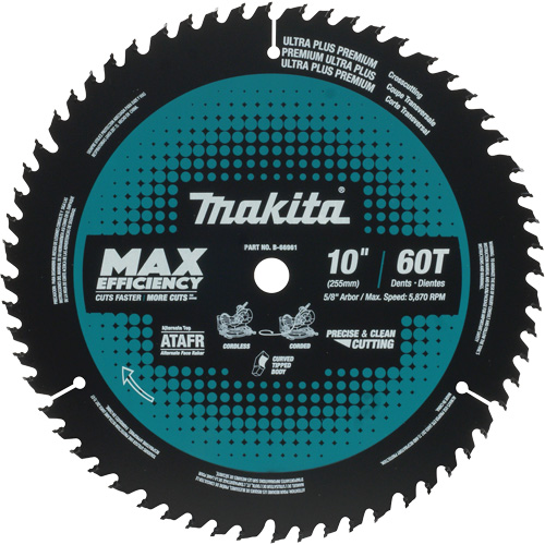Carbide-Tipped Max Efficiency Miter Saw Blade, 12", 80 Teeth, Wood Use Nia-Chem Ltd.