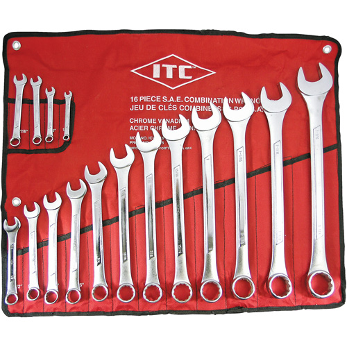 ICW-16 Professional Raised Panel Wrench Set, Combination, 16 Pieces, Imperial Nia-Chem Ltd.