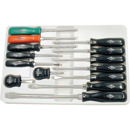 ISD-14 ITC&reg; Professional ABS Handle Screwdriver Set, 14 Pcs., Magnetic Nia-Chem Ltd.