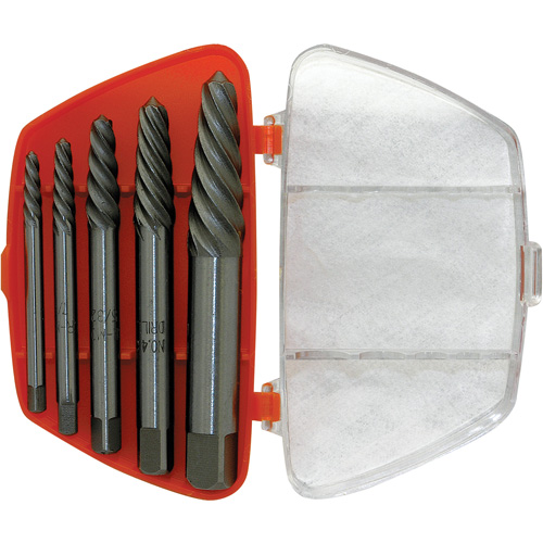 ISE-5 5-Piece Spiral Extractor Set, Chrome Molybdenum Nia-Chem Ltd.