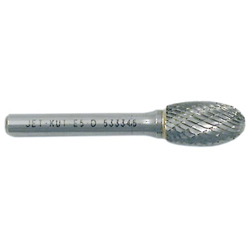 Oval Shape Bur, 1/2" Dia., 1/4" Shank, 7/8" Depth of Cut Nia-Chem Ltd.