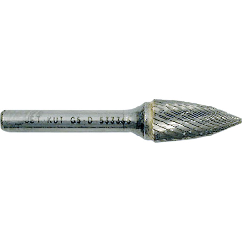 G3-D JET-KUT&reg; Tree Shape Burr with Pointed End, 3/8" Dia., 1/4" Shank, 3/4" Depth of Cut Nia-Chem Ltd.