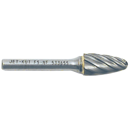 F5-NF 1/4" Round Nose Shape Bur for Aluminum/Non-Ferrous Materials, 1/2" Dia. Nia-Chem Ltd.