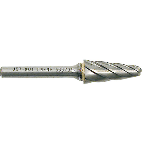 Fraise &agrave; bout conique L4-NF 1/4" pour aluminium/mat&eacute;riaux non ferreux, 1/2" dia. Nia-Chem Ltd.