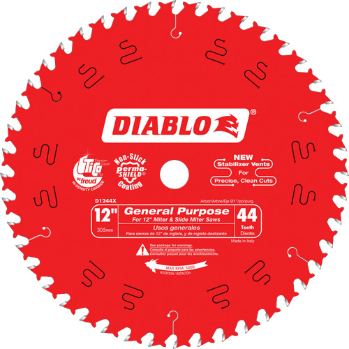 Saw Blades - General Purpose, 12", 44 Teeth, Wood Use Nia-Chem Ltd.