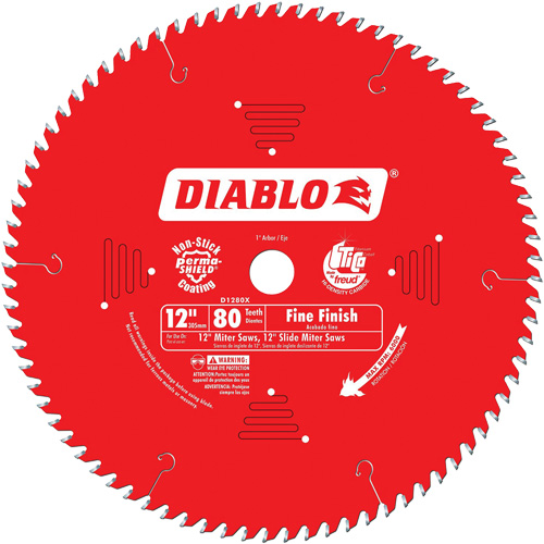 Lames de scie pour entrepreneur - Lames de scie finition fine, 12", 80 dents, Pour Bois Nia-Chem Ltd.