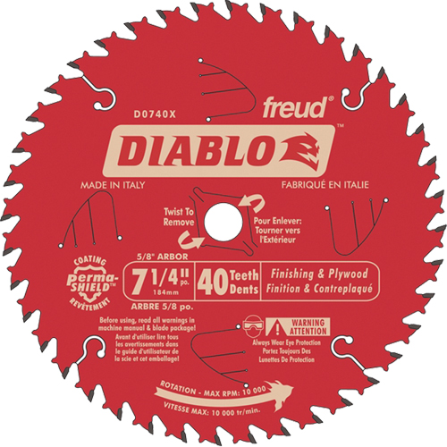 Contractor Saw Blade - Finishing Saw Blades, 7-1/4", 40 Teeth, Wood Use Nia-Chem Ltd.