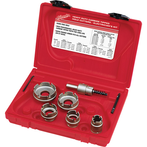 Trousse de fraises au carbure pour les m&eacute;taux en feuilles pour les &eacute;lectriciens, 7 morceaux Nia-Chem Ltd.