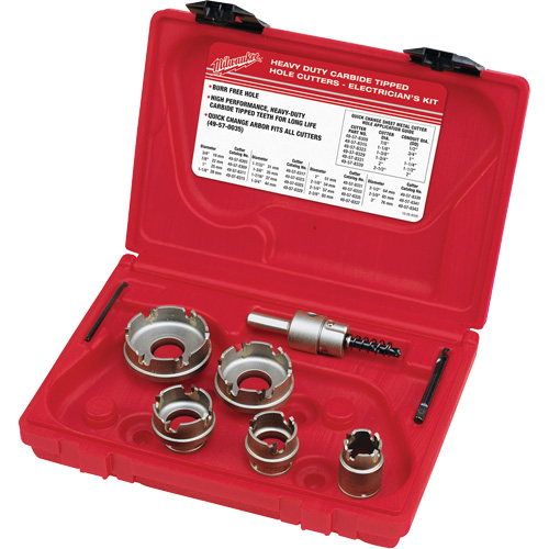 Trousse de fraises au carbure pour les m&eacute;taux en feuilles pour les &eacute;lectriciens, 5 morceaux Nia-Chem Ltd.